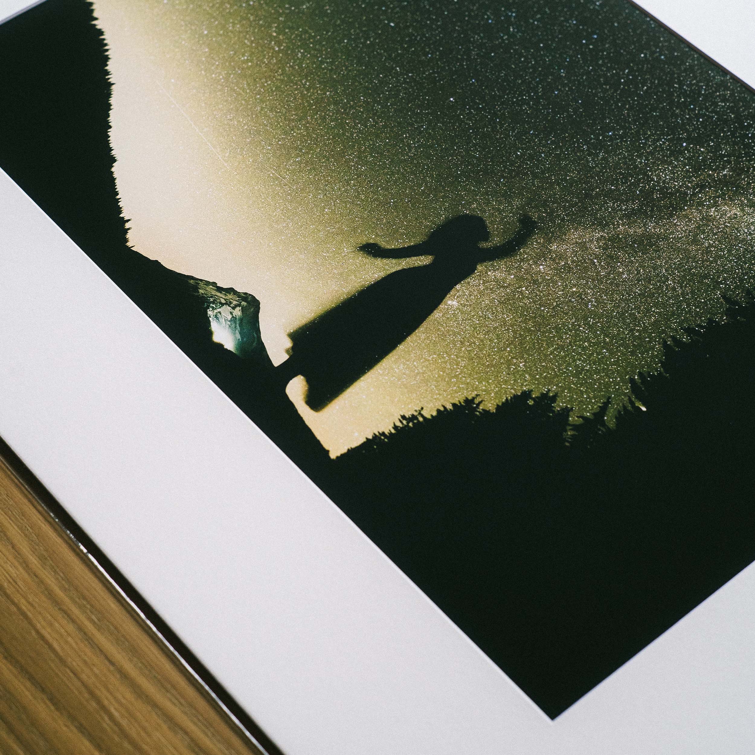 “Reaching for the Stars” as a 12×18 giclée print in an 18×24 archival mat